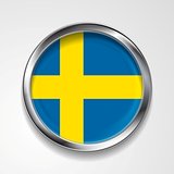 Swedish metal button flag