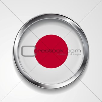 Japanese metal button flag