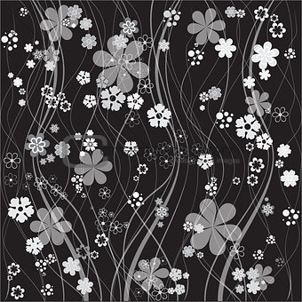 floral vector background seven