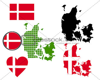 map of Denmark