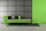 Black and green living room
