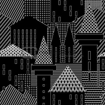 Town. Abstract architectural background. 