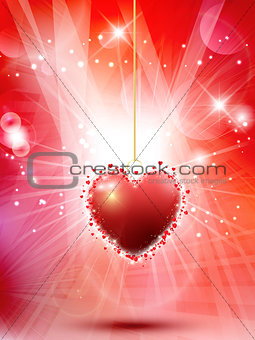 Decorative Valentines heart background 