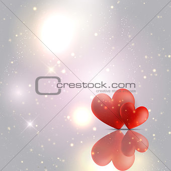 Valentines Day hearts background 