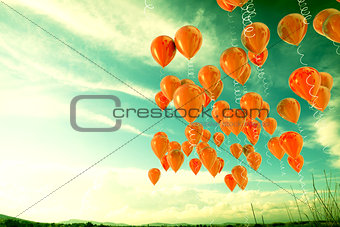 Balloons  background.