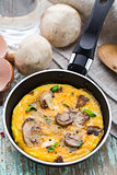 Omelette with mushrooms