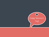 Simple Happy Valentine's day greeting