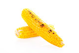 Boiled and roasted corn.