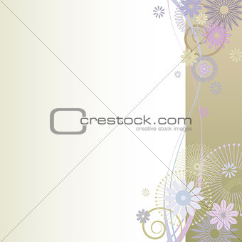  Beautiful floral  background 