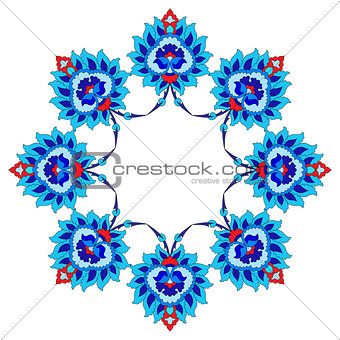 artistic ottoman pattern series fourty fifty
