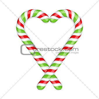 Candy Canes Heart