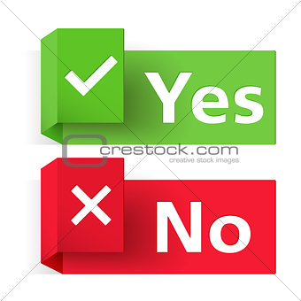 Yes and No Banners