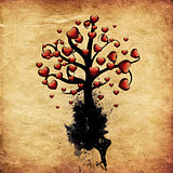 Tree with hearts