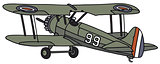 Old military biplane