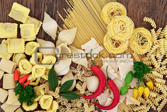 Pasta with Herbs and Spice