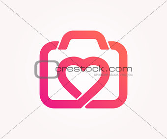 Vector logo design element. Abstract, photo, like