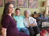 Pregnant Surrogate Mom with Couple