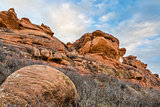 sandstone cliff at Colorado foothills