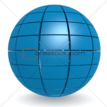 Blue sphere pattern