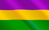 Mardi Gras flag