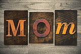 Mom Concept Wooden Letterpress Type