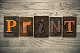 Print Concept Wooden Letterpress Type