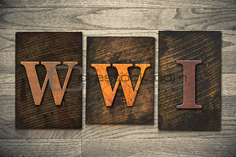 WWI Concept Wooden Letterpress Type