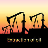 illustration of oil production