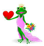 Frog in love.