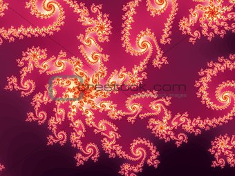 Decorative fractal background