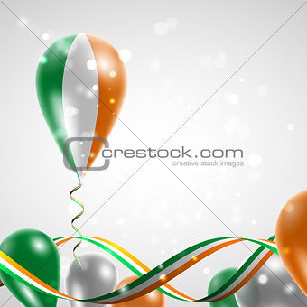 Flag of Ireland on balloon