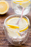 Cold fresh lemonade