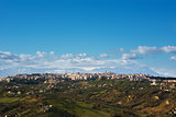 Chieti and the mountain of Morrone and Gran Sasso background