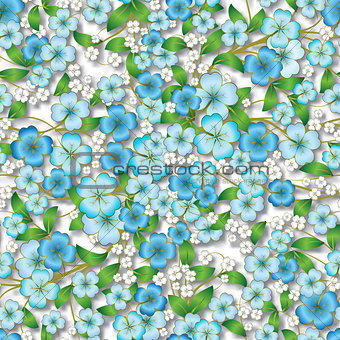 abstract floral ornament on white