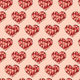 Vector seamless Pattern with Hearts