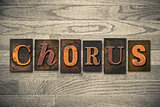 Chorus Concept Wooden Letterpress Type