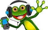 Frog In Headphones