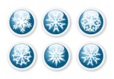 Christmas snowflake stickers