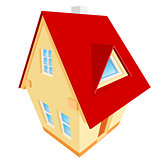 Vector abstract illustration of house