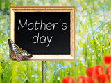 Chalkboard with text Mothers Day