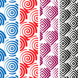 Set of 4 seamless patterns