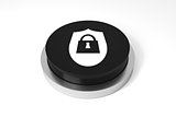 black button security symbol
