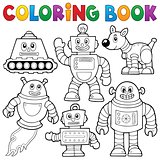 Coloring book robot collection 1