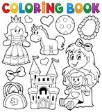 Coloring book with toys thematics 1