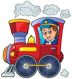 Image with train theme 1
