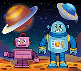 Space theme with robots 2