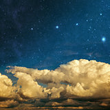 clouds and stars