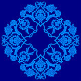 blue artistic ottoman pattern series fifty three version