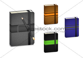 Notebooks with pencil 