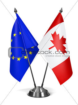 EU and Canada - Miniature Flags.